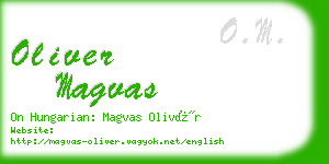 oliver magvas business card